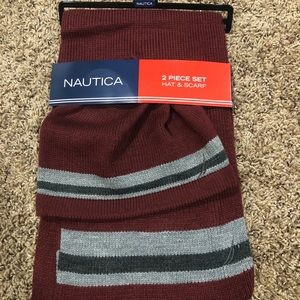 Nautica Hat and Scarf Set